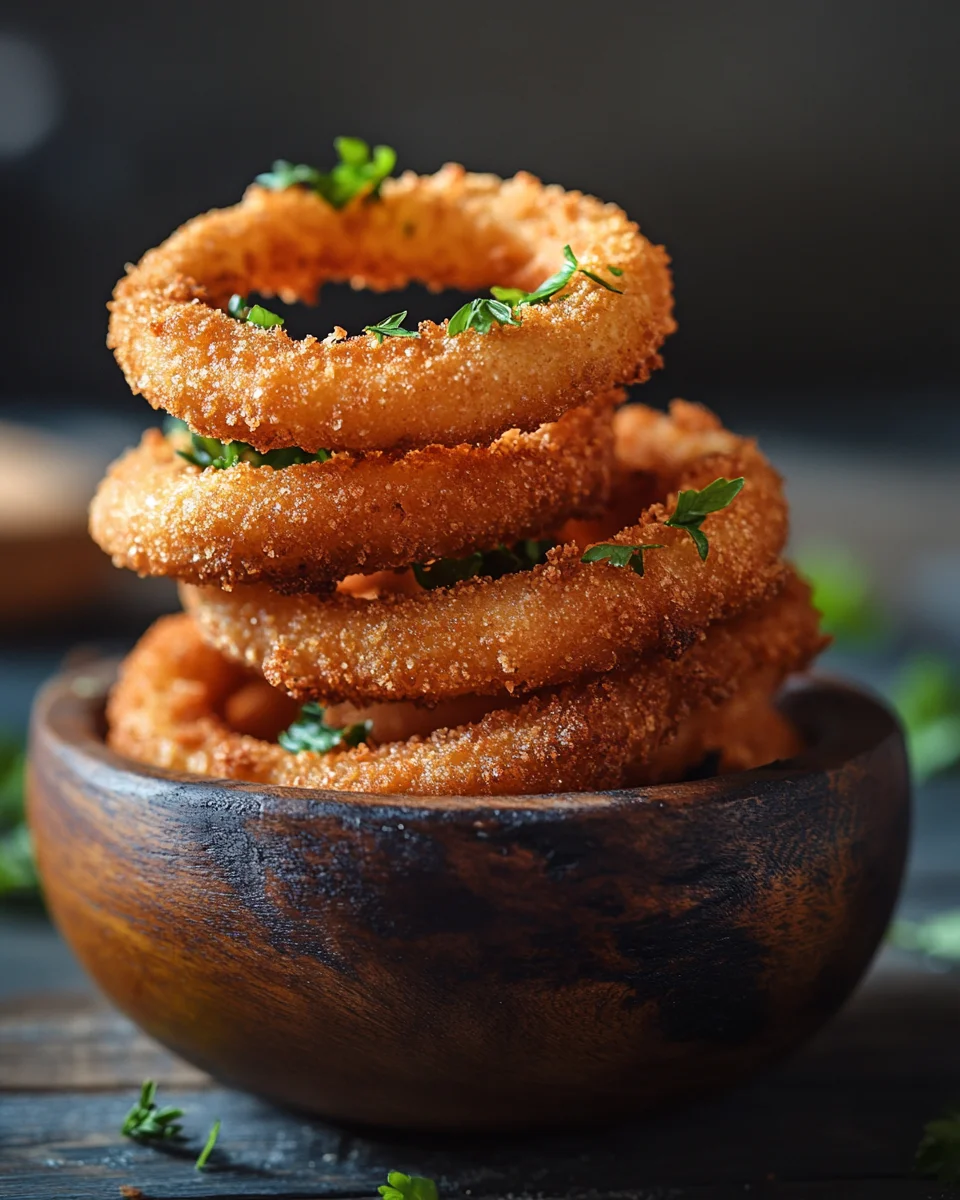 Knusprige Zwiebelringe