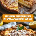 Knuspriger Streuselkuchen mit Vanillepudding wie von Oma 25 Pinterest Hidden Image