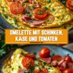 Omelette mit Schinken, Käse und Tomaten 16 Pinterest Hidden Image