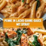 Penne in Lachs-Sahne-Sauce mit Spinat 18 Pinterest Hidden Image