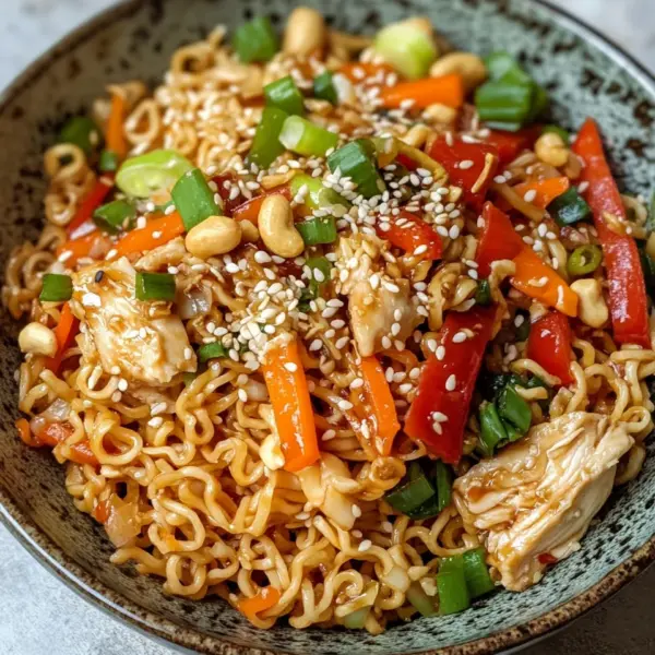 Ramen-Chinesischer Hähnchensalat