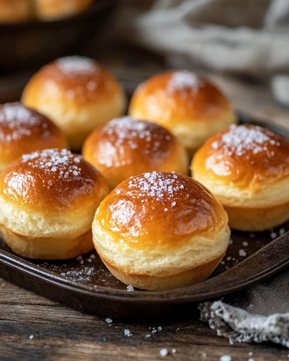 Rezept für Laugenbrötchen im Muffinsblech gebacken