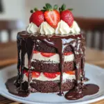 Saftige Erdbeer-Schoko-Torte