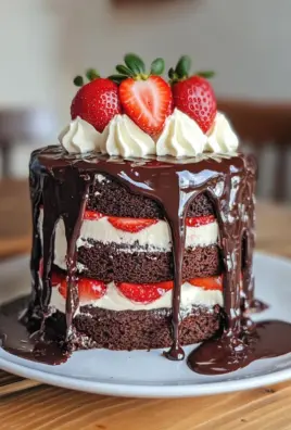 Saftige Erdbeer-Schoko-Torte 26 Saftige Erdbeer-Schoko-Torte
