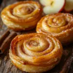 S&uuml;&szlig;e Bl&auml;tterteigschnecken aus der Hei&szlig;luftfritteuse