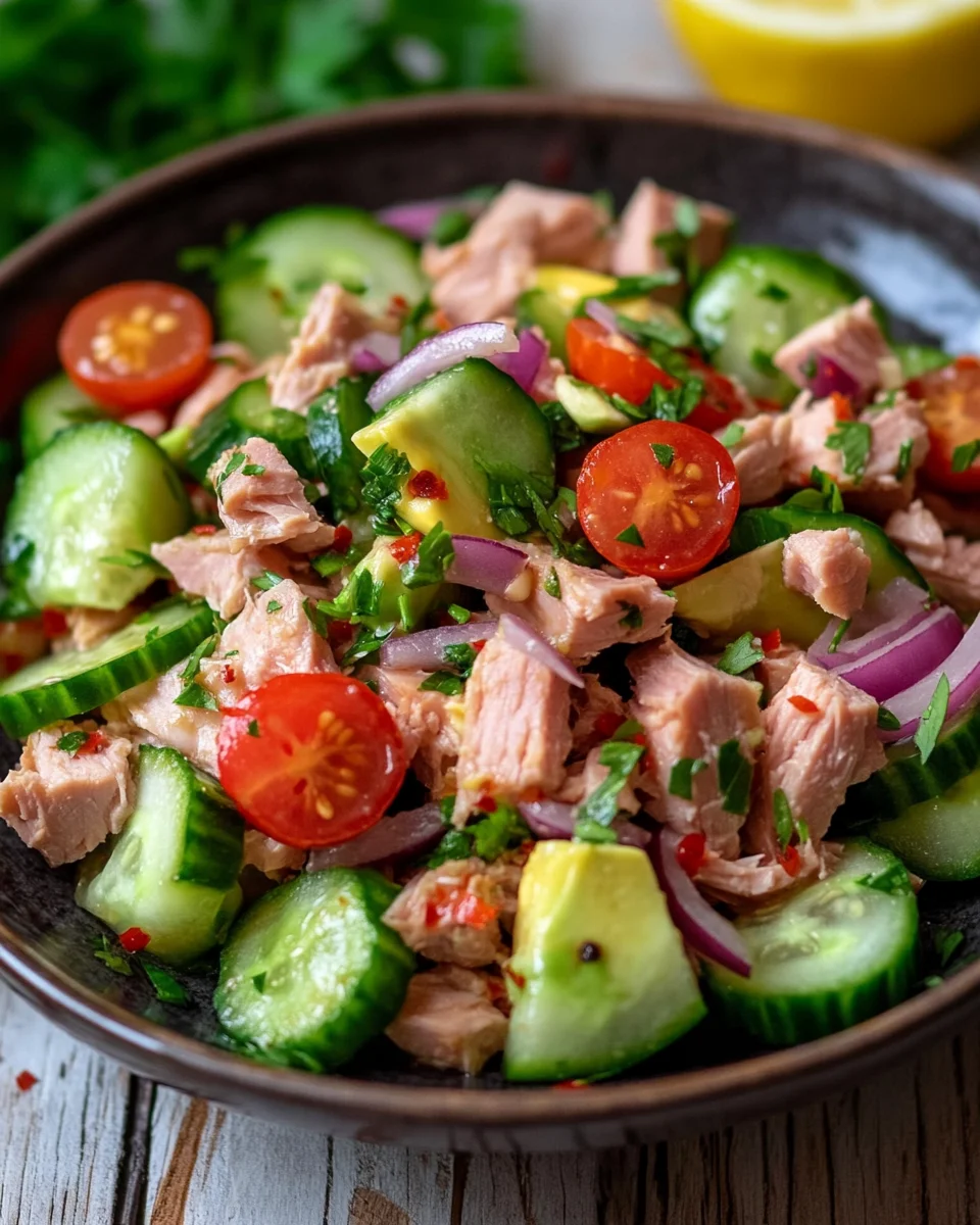 Thunfischsalat mit frischem Gemüse 17 Thunfischsalat