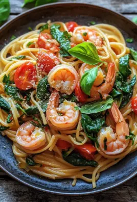 Tomate-Spinat-Garnelen-Nudeln 27 Tomate-Spinat-Garnelen-Nudeln