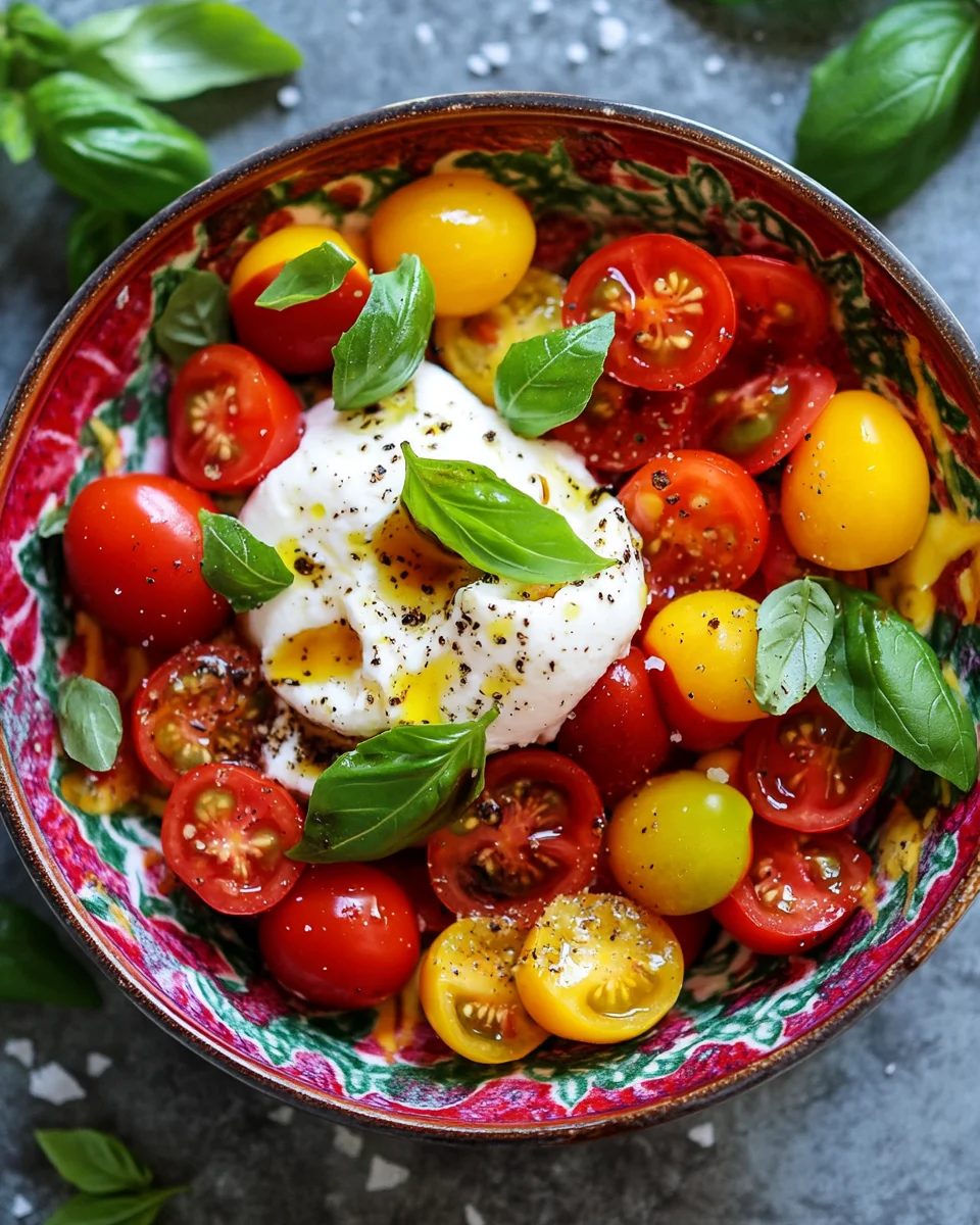 Tomatensalat mit Burrata