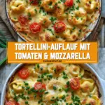 Tortellini-Auflauf mit Tomaten & Mozzarella 18 Pinterest Hidden Image