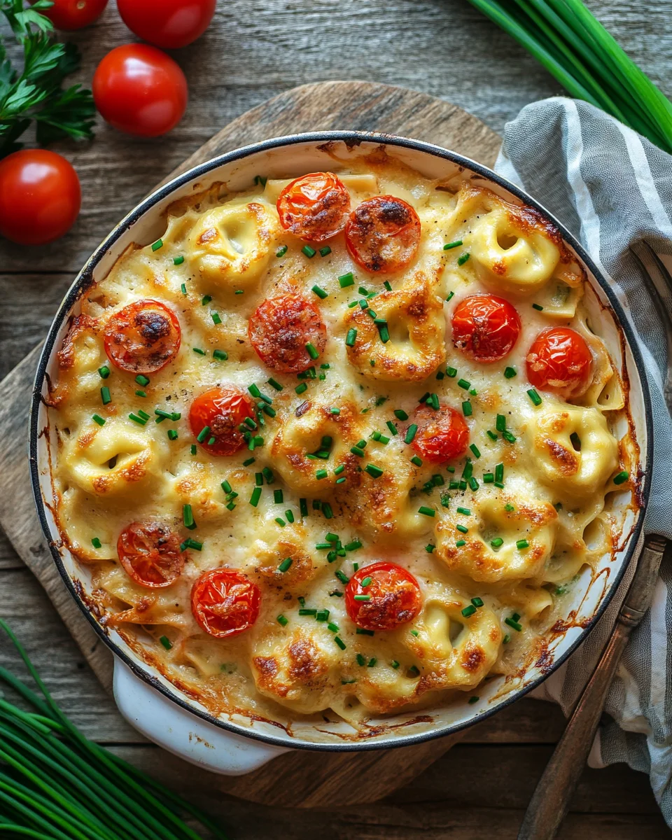 Tortellini-Auflauf mit Tomaten & Mozzarella