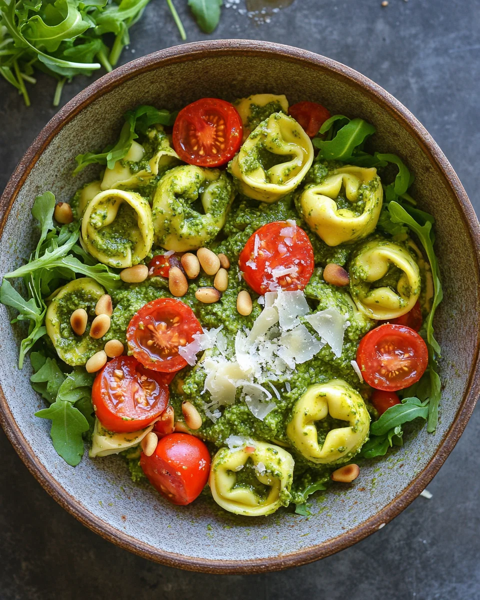 Tortellini-Salat mit Pesto