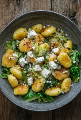 Vegetarische Gnocchi Pfanne mit Spitzkohl 30 Vegetarische Gnocchi Pfanne mit Spitzkohl