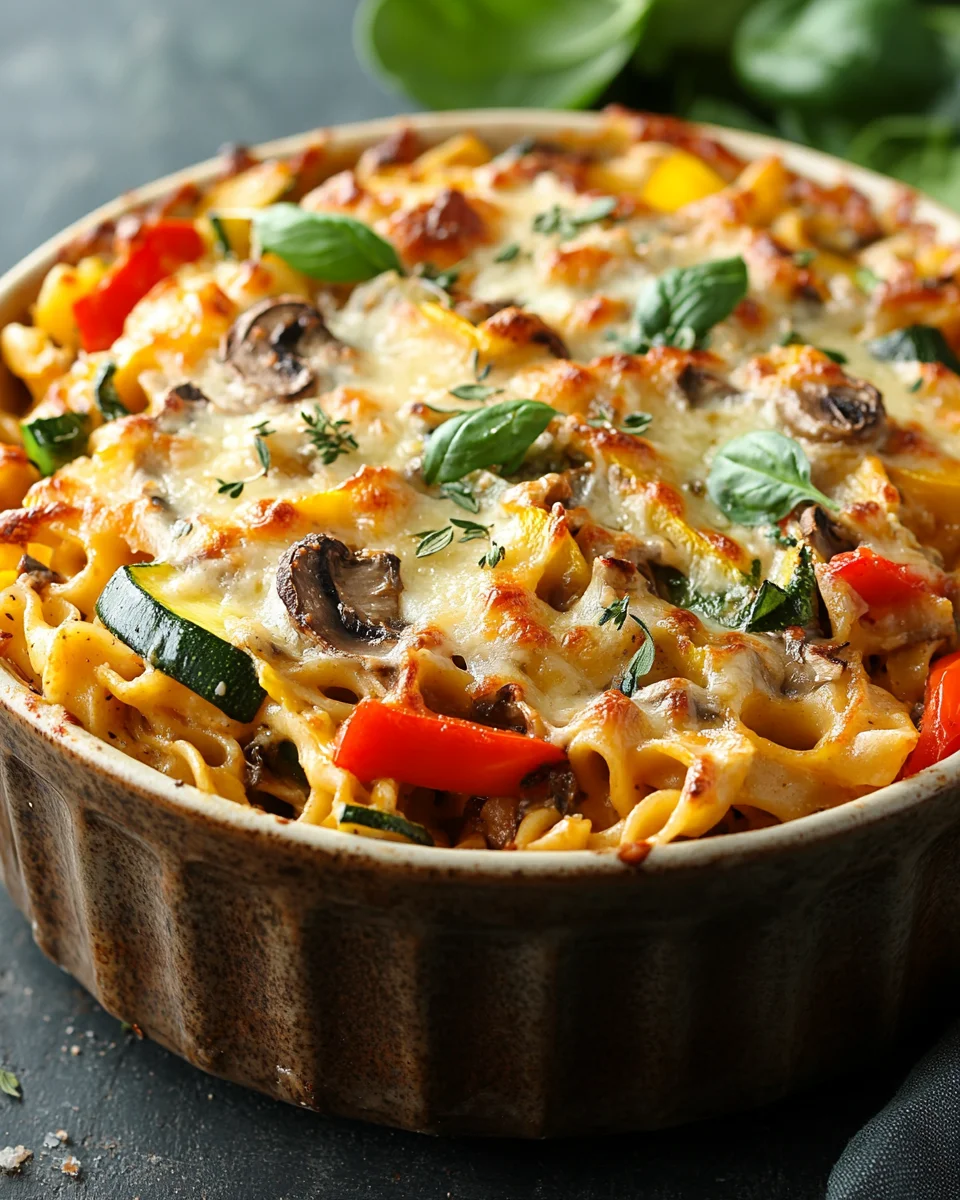 Vegetarischer Nudelauflauf 20 Vegetarischer