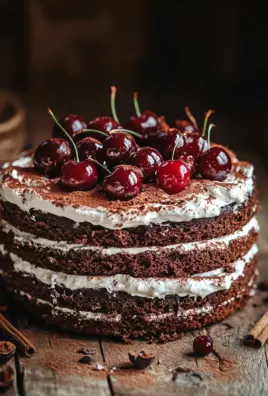 Winterlicher Maulwurfkuchen mit Zimtsahne und Punschkirschen 18 Winterlicher Maulwurfkuchen mit Zimtsahne und Punschkirschen
