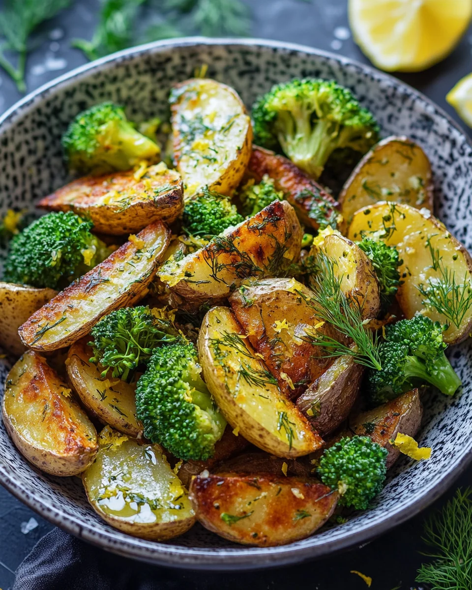 Zitronenbutterlachs mit knusprigen Kartoffeln und Brokkoli 25 Zitronenbutterlachs