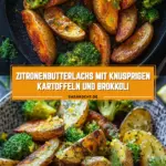 Zitronenbutterlachs mit knusprigen Kartoffeln und Brokkoli 24 Pinterest Hidden Image