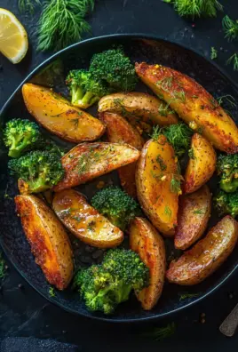Zitronenbutterlachs mit knusprigen Kartoffeln und Brokkoli 24 Zitronenbutterlachs mit knusprigen Kartoffeln und Brokkoli