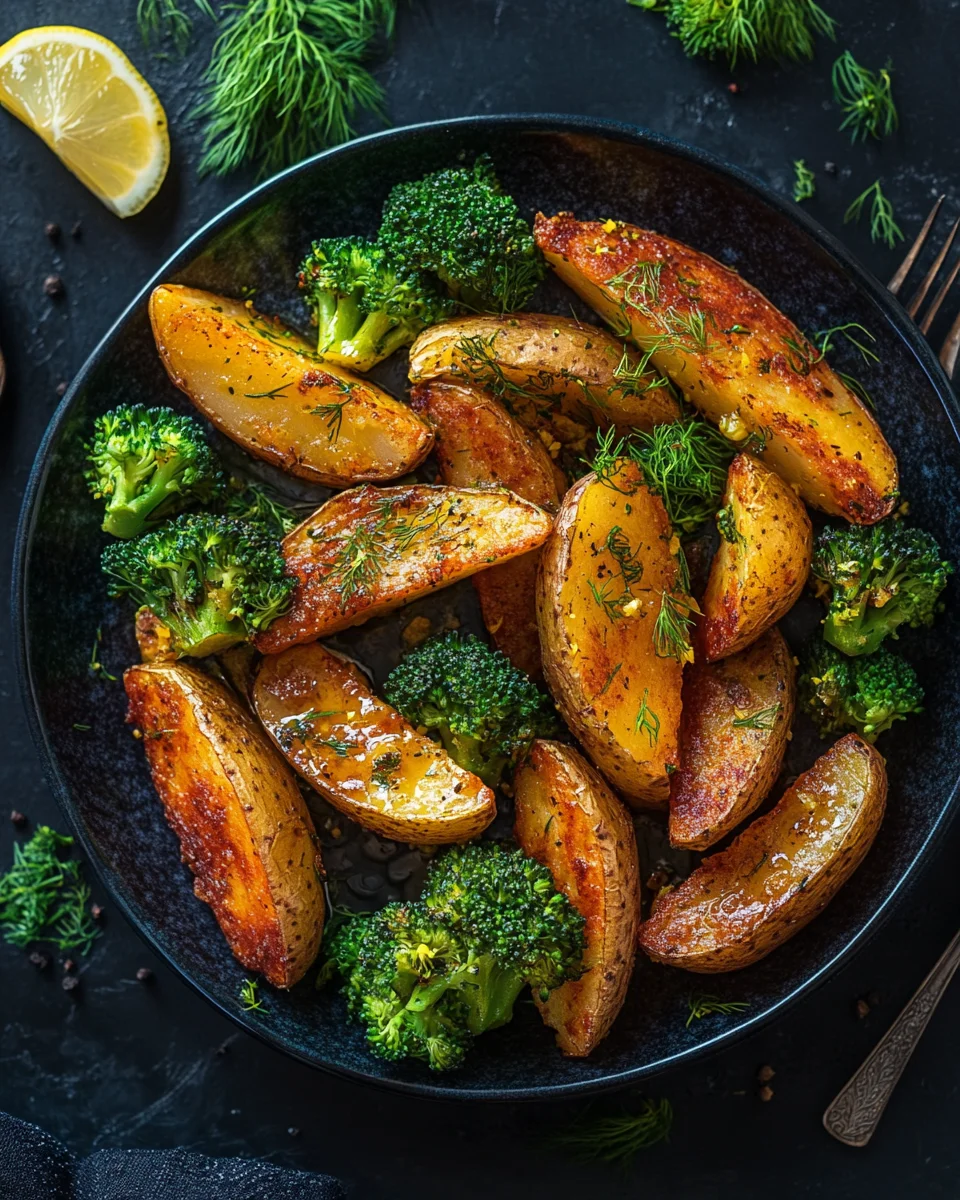 Zitronenbutterlachs mit knusprigen Kartoffeln und Brokkoli 27 Zitronenbutterlachs mit knusprigen Kartoffeln und Brokkoli