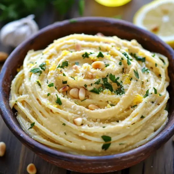 Zitronige Hummus-Pasta