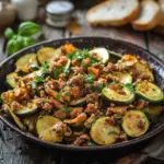 Zucchini-Hack-Pfanne