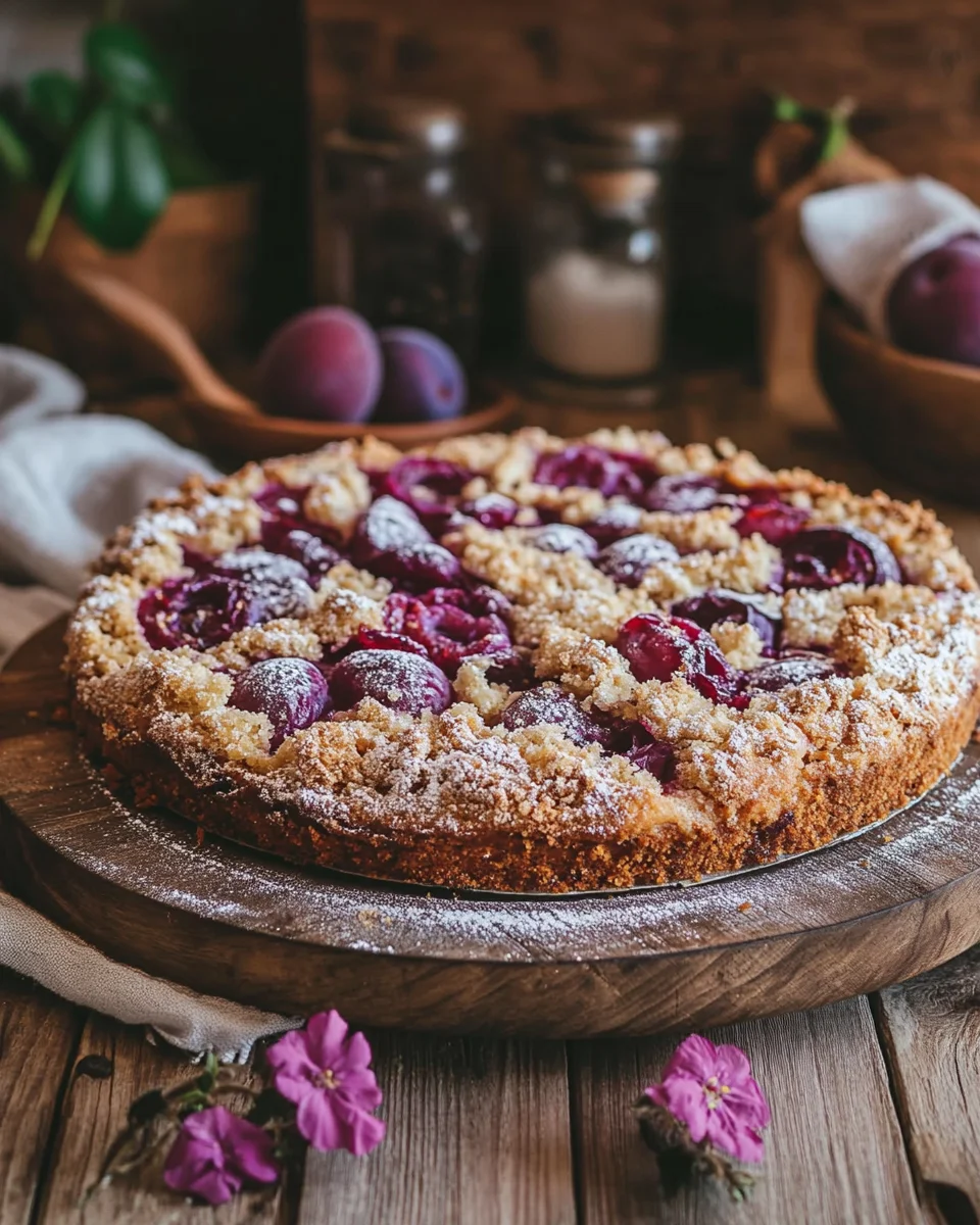 Zwetschgenkuchen mit Streusel 21 Zwetschgenkuchen