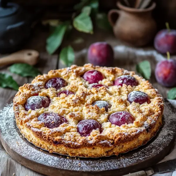 Zwetschgenkuchen mit Streusel